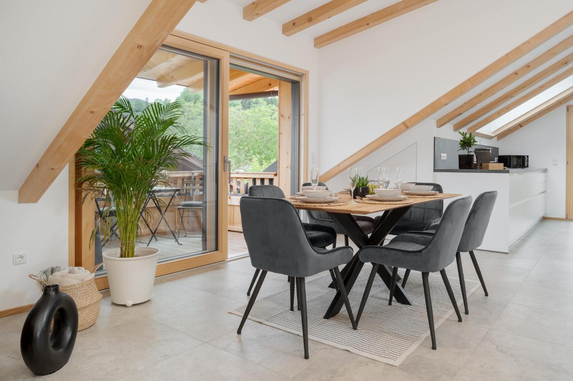 Fenjoy: Ferienapartment Mit Bergblick / Balkon / Bbq Bernau am Chiemsee Exterior foto